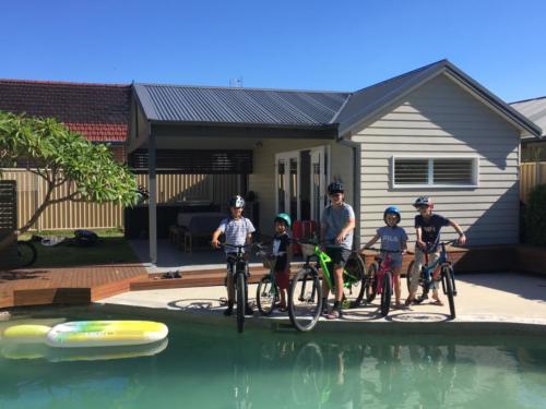 Bike with australian's cousins
