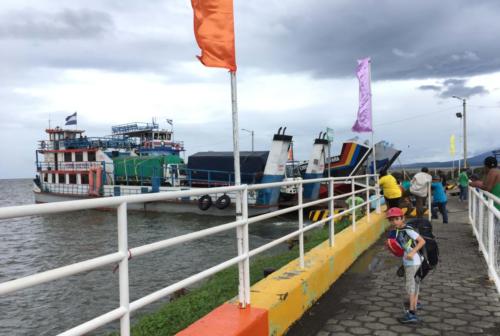Départ Ometepe en Ferry