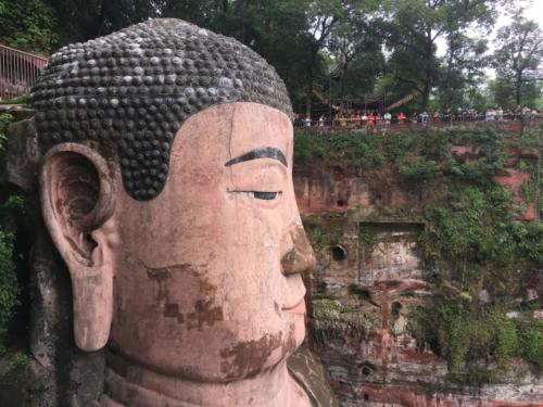 Giant buddha head